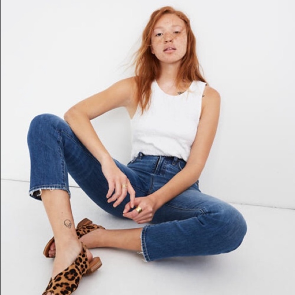 NWT Madewell Vintage Crop High Rise Denim Jeans